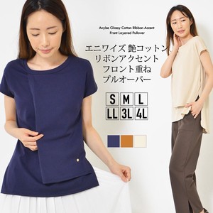 Button Shirt/Blouse Pullover Tops L Ladies' M