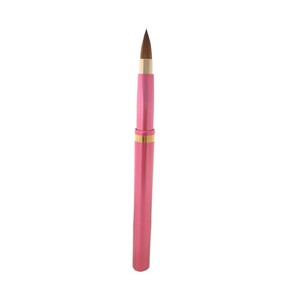 NLシリーズ　NL-7　広島県熊野の化粧筆　オートリップブラシ　尖型　（ピンク）　毛質：イタチ 日本製