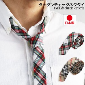 Tie Tartan Check Pattern Made in Japan