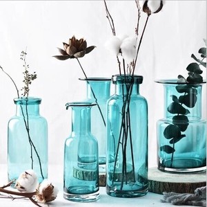 シンプルなドライフラワーガラス花瓶 水耕花瓶  BQ1658