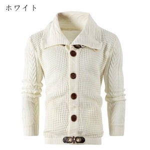 秋冬 毛糸セーター シャツ メンズ ゆったり 保温 ニット アウター BQ720