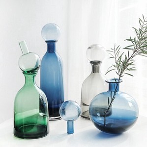透明ガラス花瓶　リビング装飾　ハウス装飾 BQ246