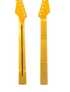 フレット黄色グロスメイプルネックギターメイプル指板とドットst fdエレキギター交換 WXMA046