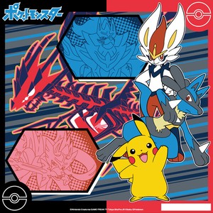 Handkerchief Character Stripe Pocket Pokemon Kids