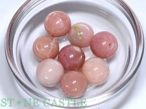 【天然石 丸ビーズ】ピンクオパール (2A) 12mm (8粒セット) (数量限定商品) 【天然石 パワーストーン】