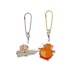 T'S FACTORY Key Ring Tom and Jerry Acrylic Key Chain Clear