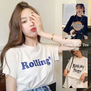 韓国風ビッグシルエット ロゴTシャツ オーバーサイズVol.2【即納】