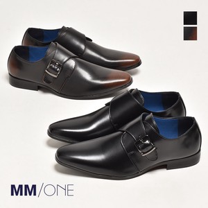 プレーントゥ モンクストラップ ビジネスシューズ 革靴 メンズ MPT167-3 [ MM/ONE / エムエムワン ]