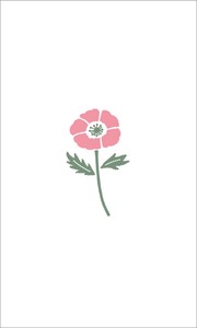 mois et fleurs ぽち袋 anemone