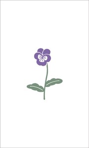mois et fleurs ぽち袋 viola