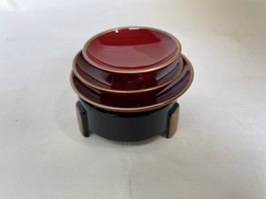 R47-135　盃セット　無地（台付）　Sake cup set, plain (with stand)