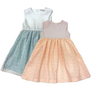 Kids' Casual Dress One-piece Dress M Switching Made in Japan