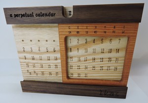 万年カレンダー　月表示スライド式