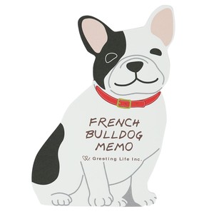 Memo Pad Animal French Bulldog Memo