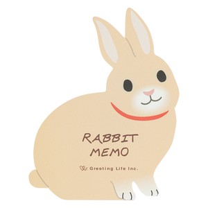 Memo Pad Animals Rabbit Memo