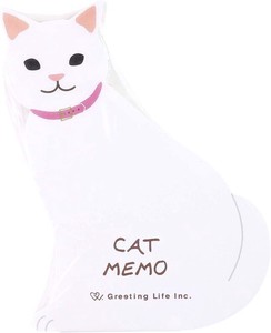 Memo Pad Animals Cat Memo