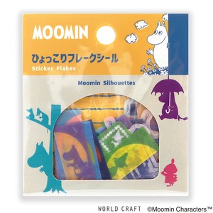 WORLD CRAFT Planner Stickers Character Silhouette Stationery Moomin Flake Seal Set