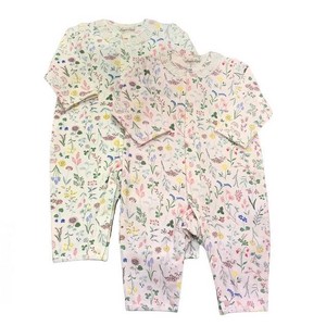 Babies Clothing Floral Pattern Coverall M Made in Japan