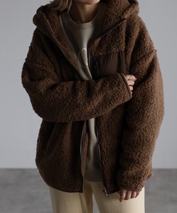 Blouson Jacket Boa Hooded Outerwear High-Neck Blouson NEW Autumn/Winter