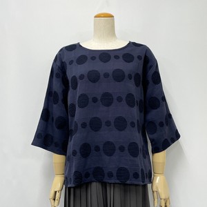 T-shirt Pullover Jacquard Spring/Summer Ladies' Polka Dot