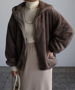 Blouson Jacket Hooded Blouson Fake Fur NEW Autumn/Winter