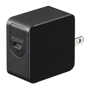 PD対応USBアダプター1ポート65W ブラック VFPD65BK