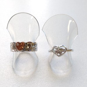 Silver-Based Ring Rings Jewelry Set of 2
