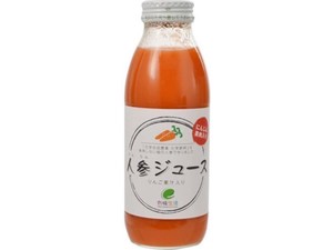 イー・有機生活 人参ジュース りんご果汁入 瓶 350ml x12 【ジュース】