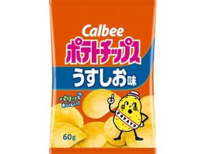 カルビー ポテトチップス うすしお味 60g x12 【ポテトチップス】