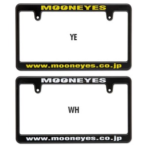 New Std. MOONEYES ライセンス プレート フレーム ブラック 【MG058】 [MG058BKMO]