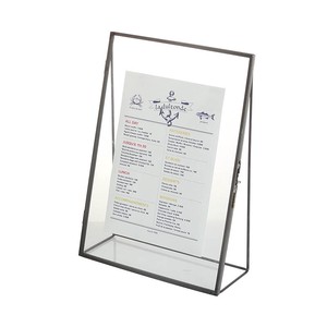 DULTON (ダルトン) テーブル ダブルガラスフレームスタンド A4 TABLE DOUBLE GLASS  FRAME [RN-0399-A4]