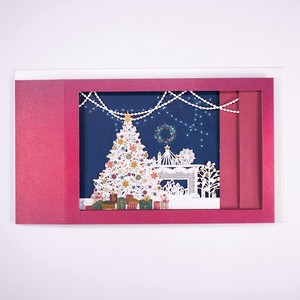 レーザーカットクリスマスカード■クリスマスツリー ■ボックスタイプ