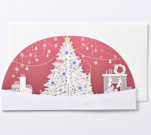 レーザーカット立体クリスマスカード ■クリスマスツリー