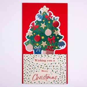 スタンドタイプクリスマスカード■クリスマスツリー ■輸入品