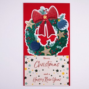 スタンドタイプクリスマスカード ■リース ■輸入品