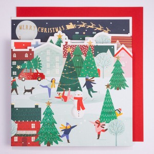 スタンドタイプクリスマスカード ■三つ折りタイプ ■輸入品