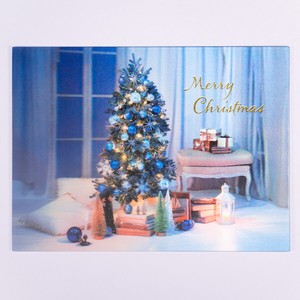 クリスマス3Dポストカード ■3D加工により立体的 ■クリスマスツリー