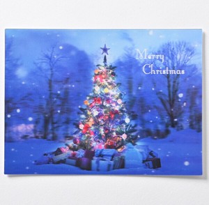 クリスマス3Dポストカード ★人気商品 ■3D加工により立体的 ■クリスマスツリー