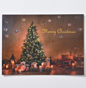 クリスマス3Dポストカード ■3D加工により立体的 ■クリスマスツリー