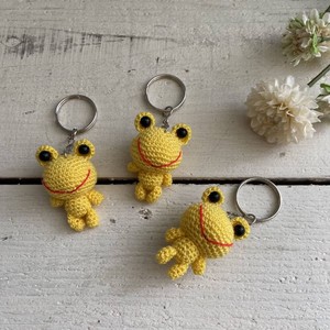 Key Ring Key Chain Yellow Frog Lucky Charm