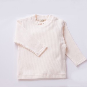 Babies Top Long Sleeves T-Shirt Soft Organic Cotton Made in Japan