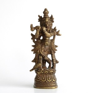 ヒンドゥー教神様　真鍮製クリシュナ