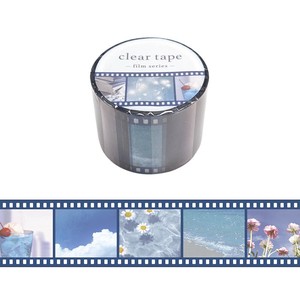 Washi Tape Film Blue Clear Tape 30mm Width