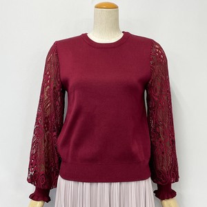 T-shirt Lace Sleeve Pullover Ladies' Autumn/Winter
