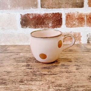 マグカップ しずく ピンク　日本製 美濃焼 陶器 マグ おしゃれ 土物 水玉 ドット コーヒー お茶
