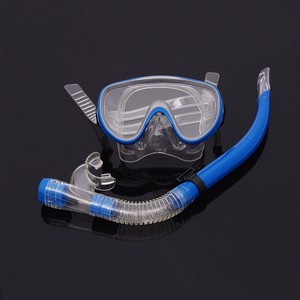 強化ガラス 潜水鏡 2点セット 半乾式 呼吸管装備 BQ215