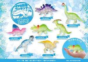 リアル恐竜フィギュア7種アソート　クリアタイプ