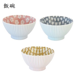Mino ware Rice Bowl 3-colors Made in Japan