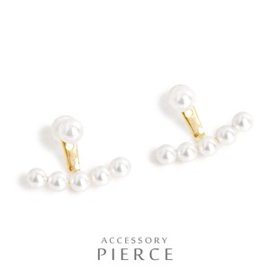 Pierced Earrings Gold Post Gold M 2-way