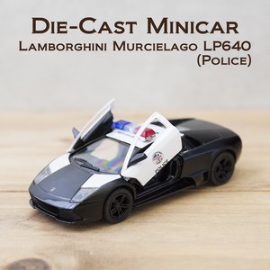 ダイキャストミニカー(M) 5" Lamborghini Murcielago LP640 (Police) 1:36 【ロット12台】